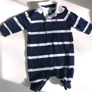 Ralph Lauren stripped collared coverall!